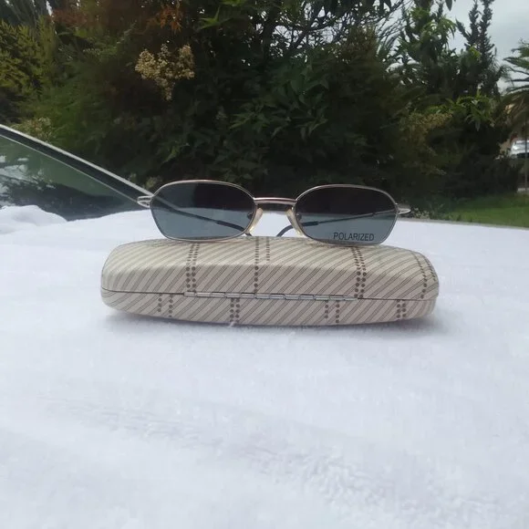 Luxury collector's delight two-tone mini-style unique sunglasses brand new.